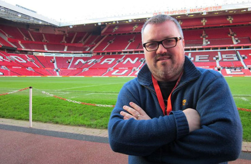 Sigurður Hlöðversson er tíður gestur á Old Trafford.