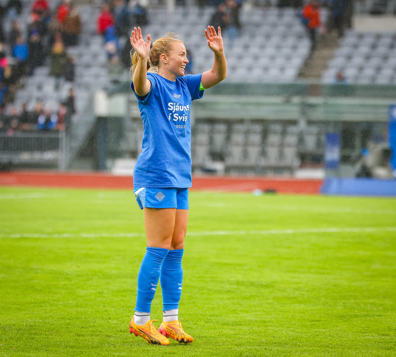 Glódís Perla Viggósdóttir, landsliðsfyrirliði.