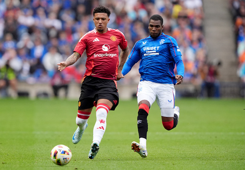 Sancho í leiknum gegn Rangers.