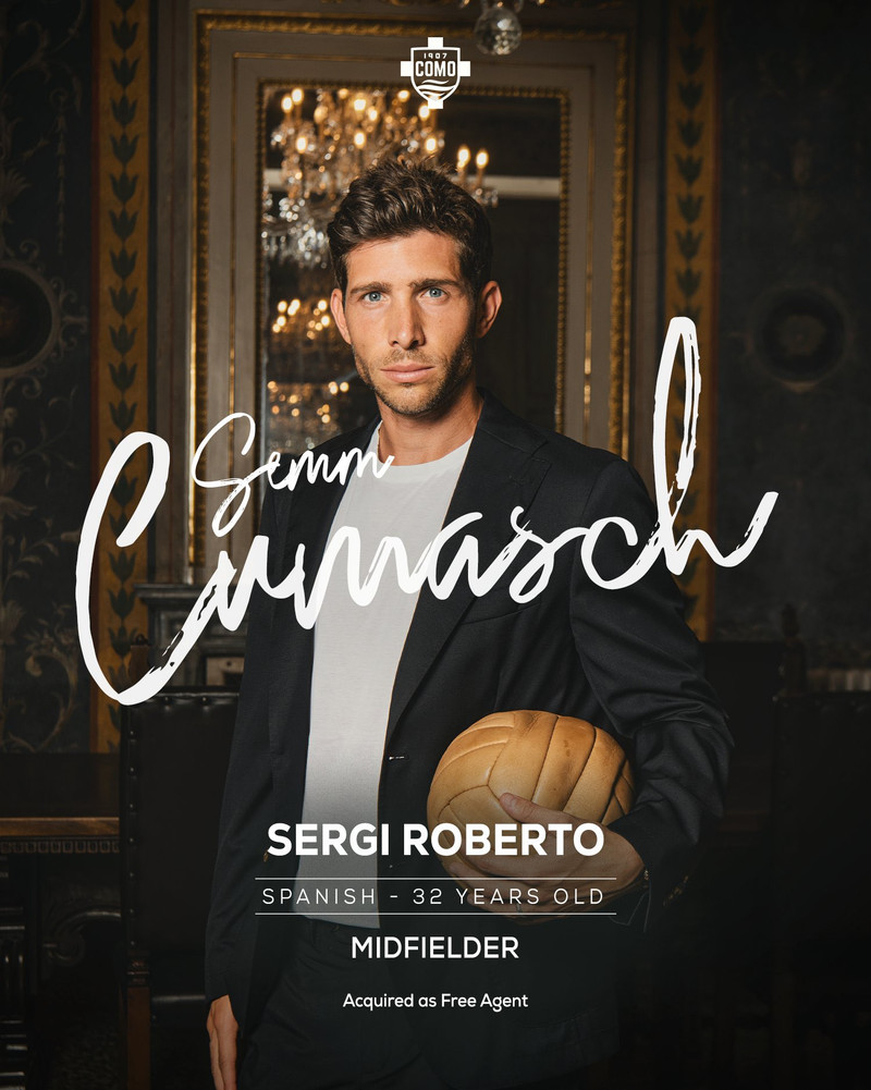 Sergi Roberto til Como (Staðfest) - Paz og Perrone næstir inn