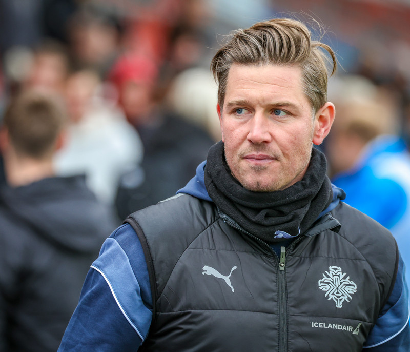 Ólafur Ingi Skúlason, þjálfari U21 landsliðsins.