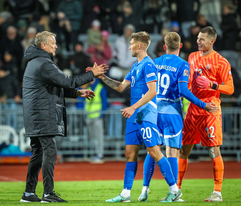 Hareide var ánægður með frammistöðu Daníels og Hjartar gegn Svartfellingum.