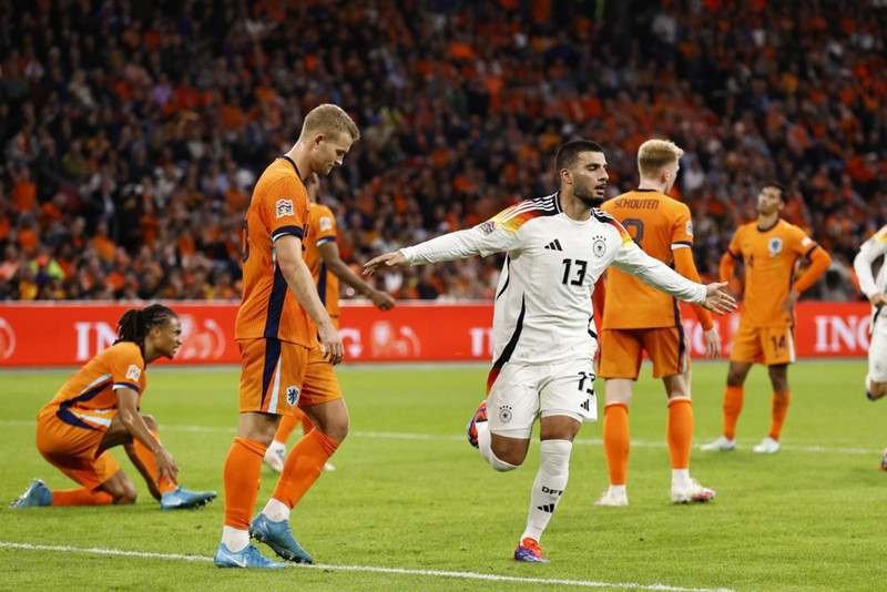 De Ligt fær falleinkunn fyrir frammistöðu sína í 2-2 jafntefli Hollands og Þýskalands.