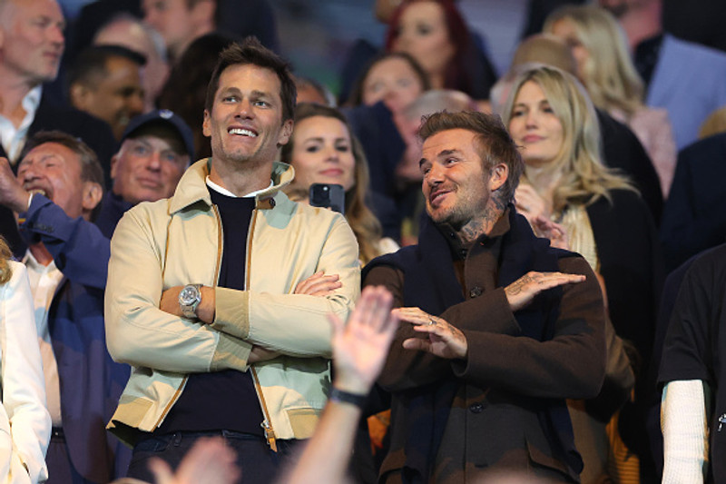 Tom Brady og David Beckham.