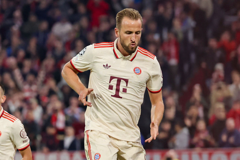 Harry Kane gerði fyrra mark Bayern