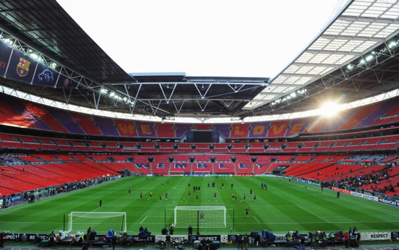 Wembley leikvangurinn í Lundúnum.