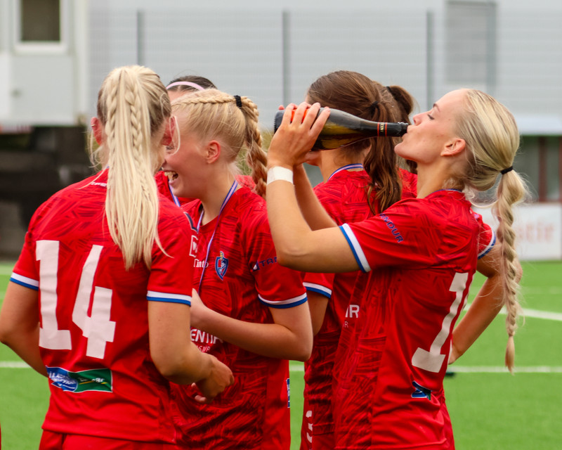 Myndaveisla: Haukar fögnuðu sigri í 2. deild eftir sigur á Völsungi