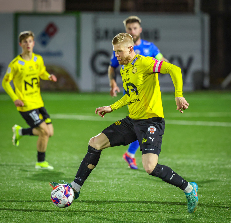 Viktor Jónsson skoraði þrennu gegn Aftureldingu.