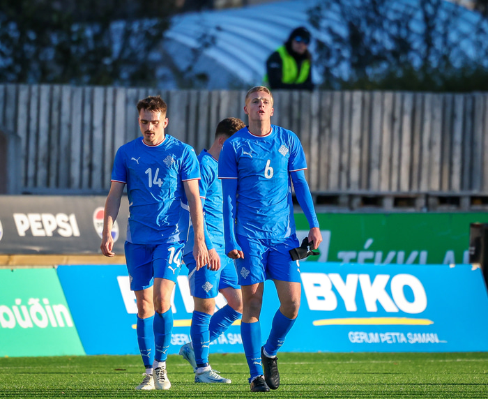 Frá leik U21 landsliðsins á síðasta ári.