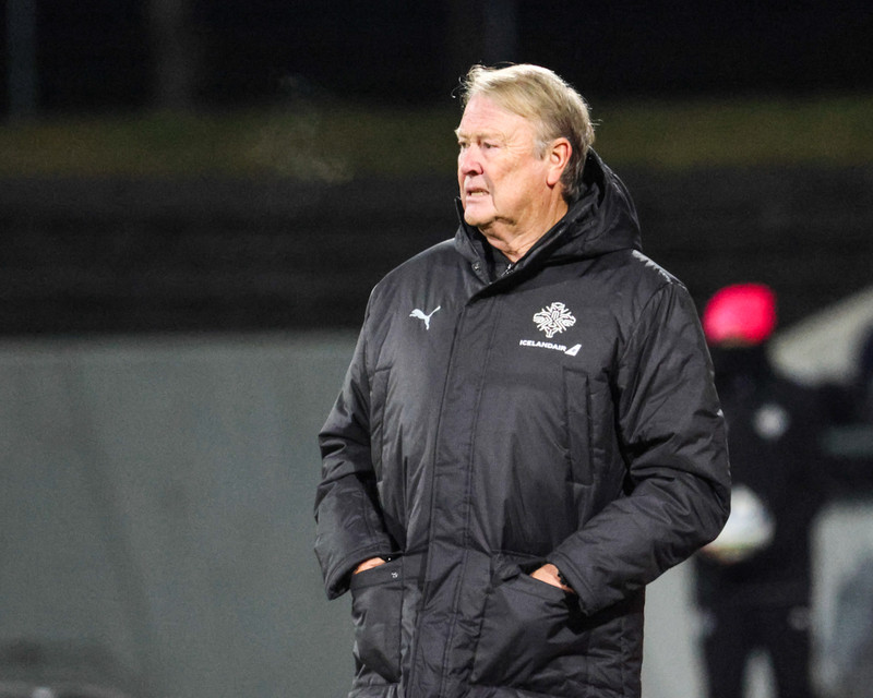 Hareide landsliðsþjálfari Íslands.