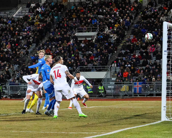 Andri Lucas skorar annað mark Íslands í kvöld