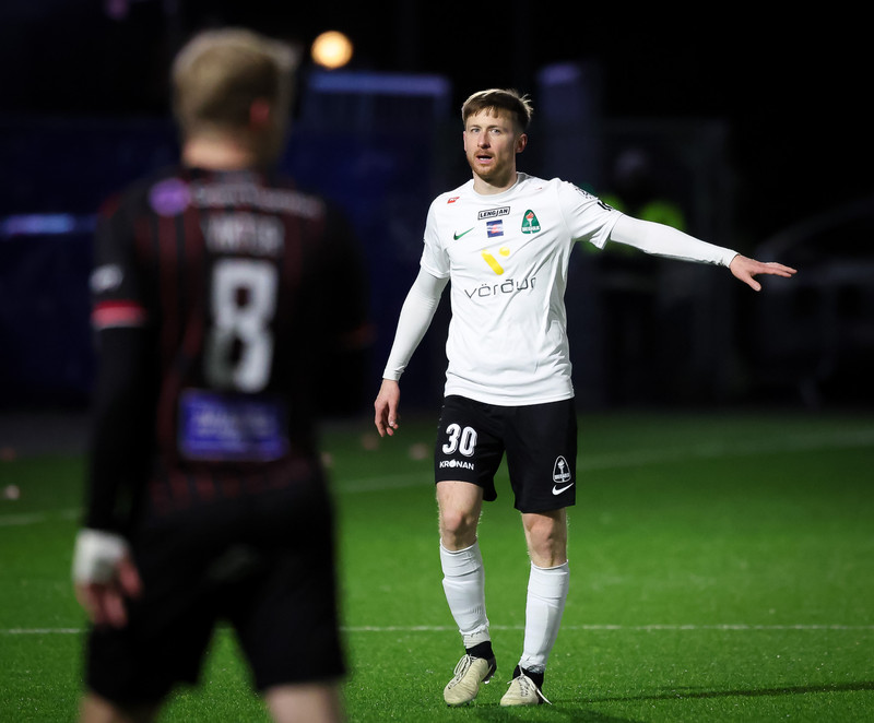 Í úrslitaleiknum gegn Víkingi.