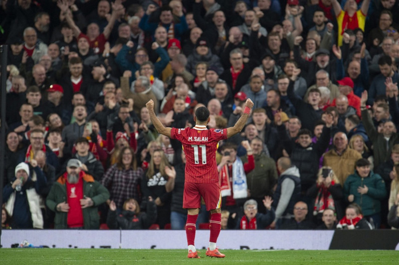 Salah: Mun aldrei gleyma hvernig er að skora á Anfield