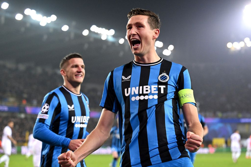 Hans Vanaken fagnar sigurmarki Club Brugge