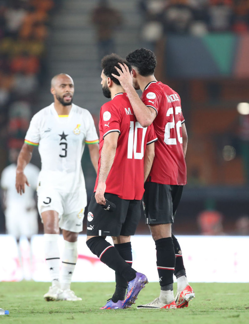 Mohamed Salah og Omar Marmoush eru liðsfélagar í egypska landsliðinu