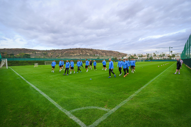 Landsliðið æfði í Murcia í nóvember síðastliðnum.
