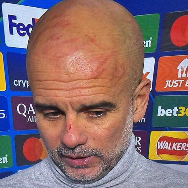 Pep fór illa með sig í leiknum