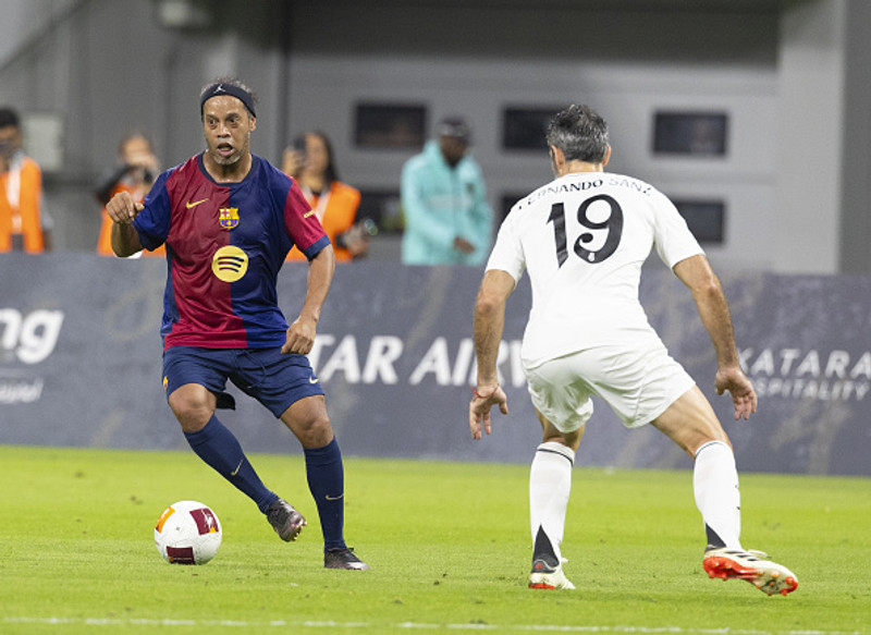 Ronaldinho í goðsagnaleiknum.