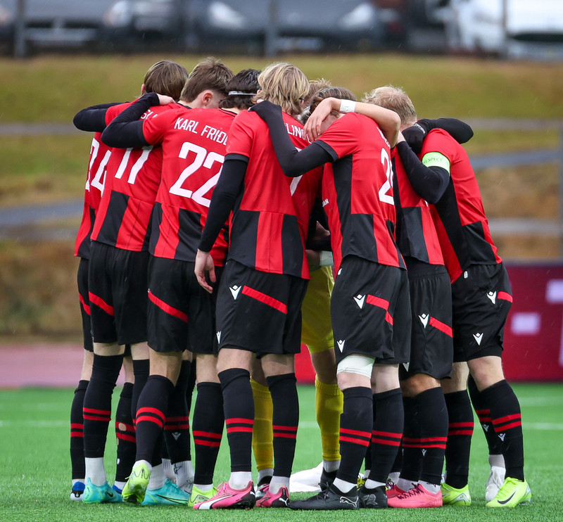 Fyrir leikinn gegn Djurgården í gær.