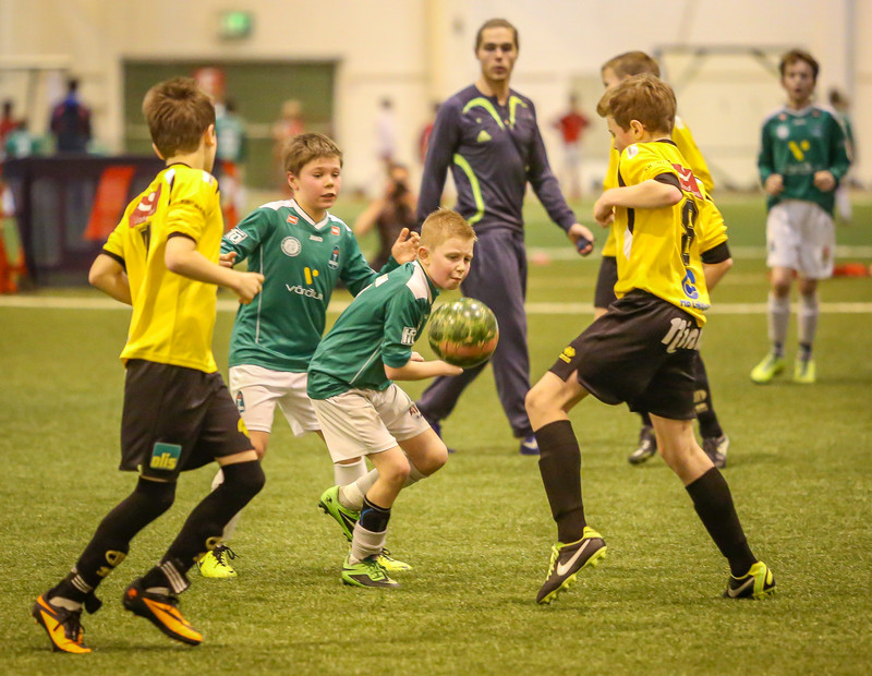 Kristian í baráttunni.