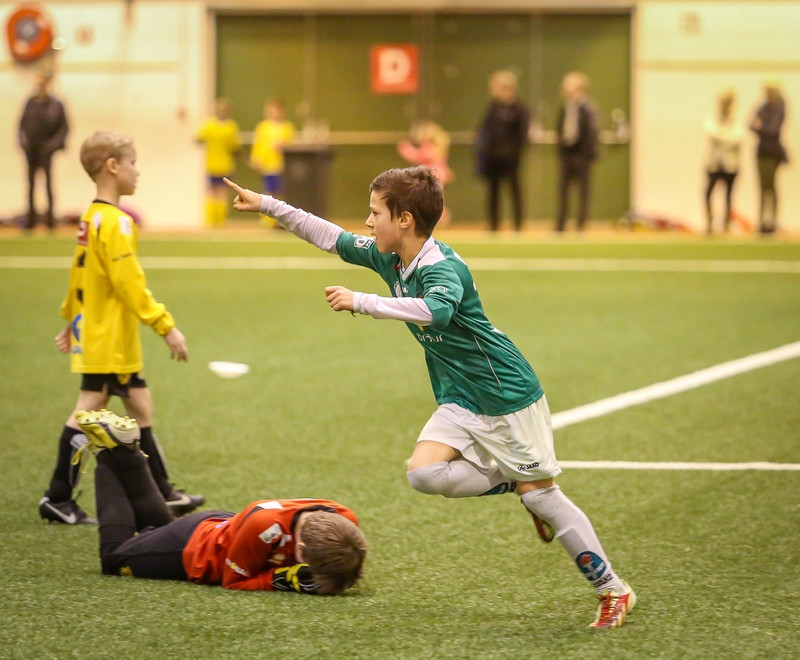 Fagnað með sínum hætti.