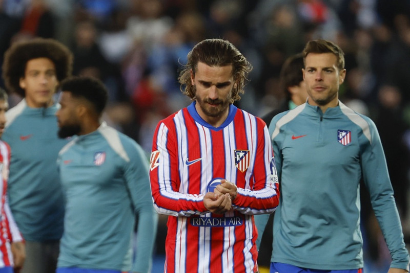Antoine Griezmann klúðraði víti.