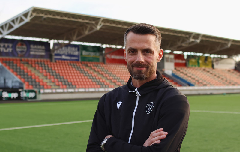 Sölvi stýrði sínum fyrsta leik með Víking í kvöld.