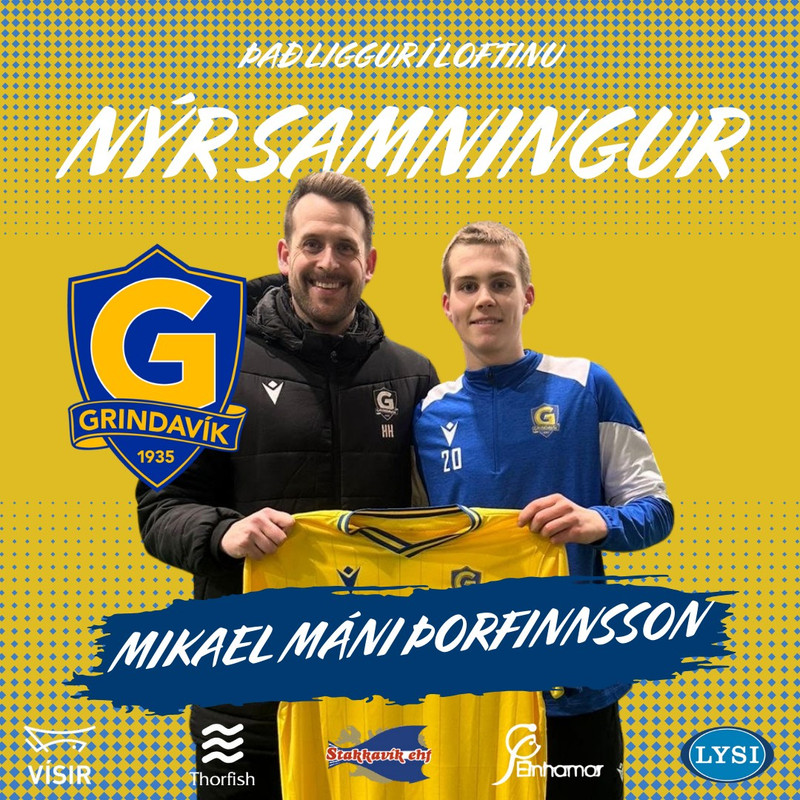 Unglingalandsliðsmaður gerir sinn fyrsta samning við Grindavík