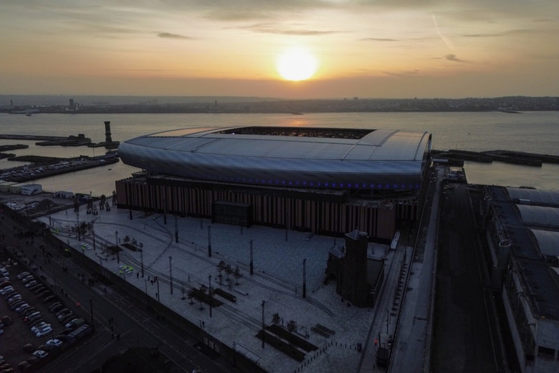 Myndir: Nýr leikvangur Everton notaður í fyrsta sinn