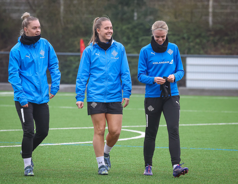 Myndaveisla frá æfingu Íslands í Le Mans