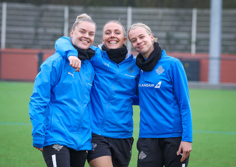 Myndaveisla frá æfingu Íslands í Le Mans