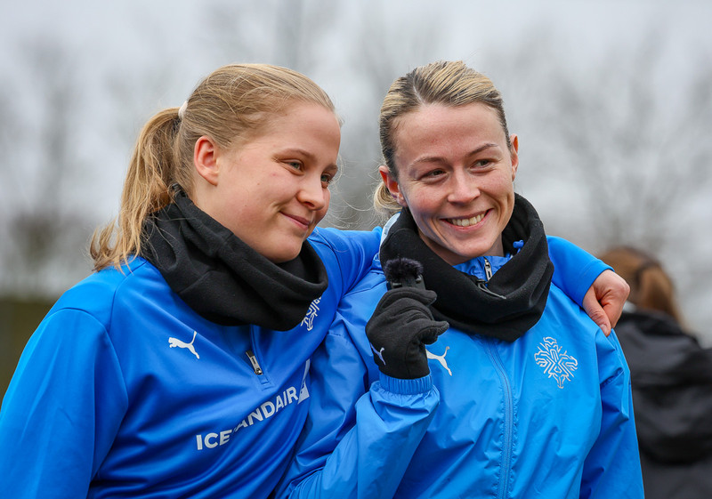 Myndaveisla frá æfingu Íslands í Le Mans
