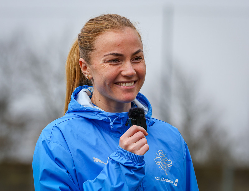 Myndaveisla frá æfingu Íslands í Le Mans