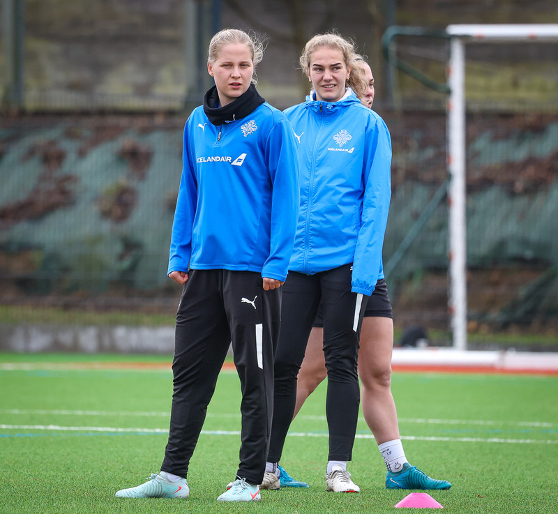 Myndaveisla frá æfingu Íslands í Le Mans