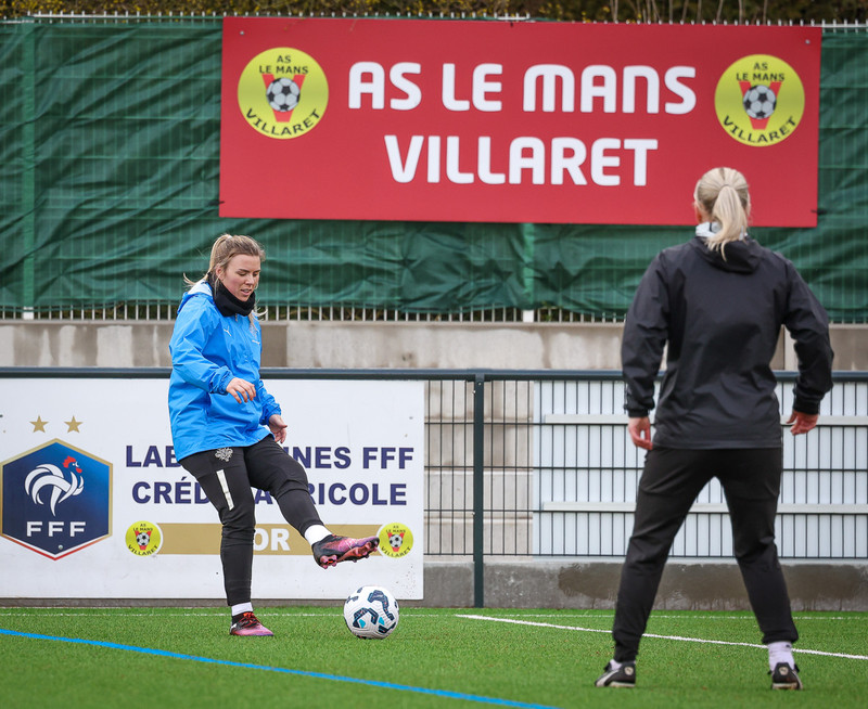 Myndaveisla frá æfingu Íslands í Le Mans