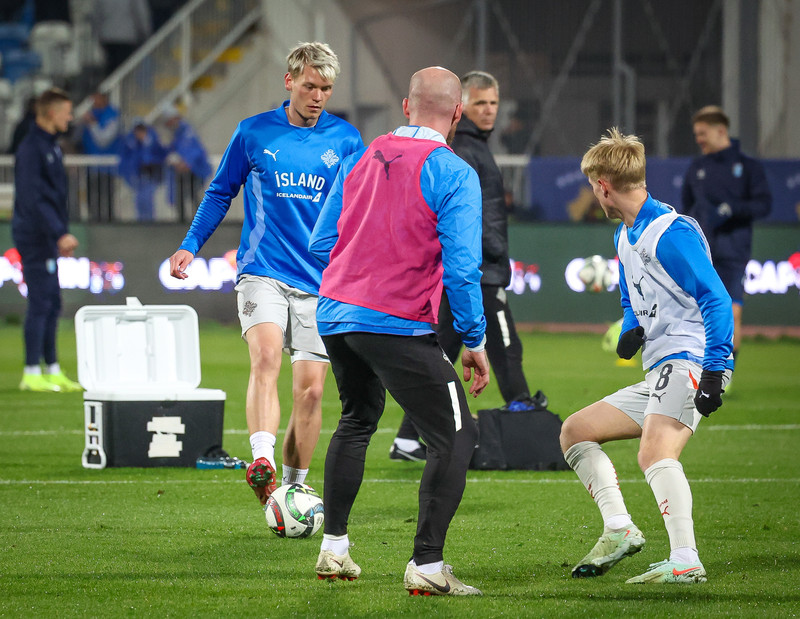 Myndaveisla frá tapinu gegn Kósovó á fimmtudaginn