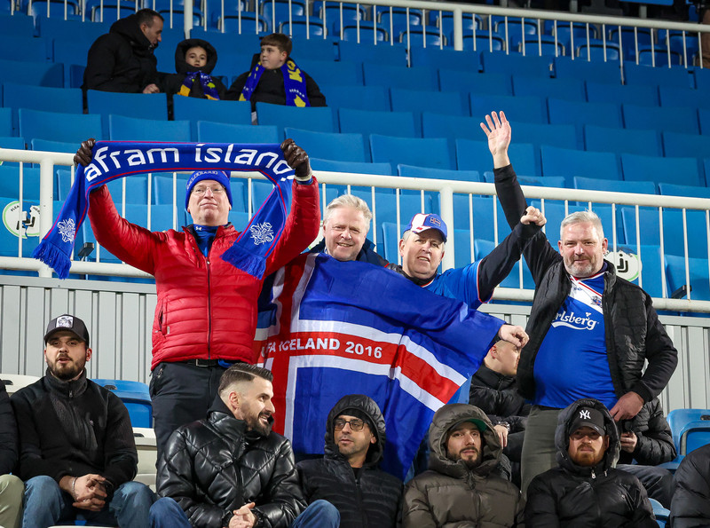 Myndaveisla frá tapinu gegn Kósovó á fimmtudaginn