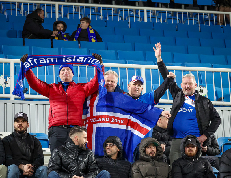Myndaveisla frá tapinu gegn Kósovó á fimmtudaginn