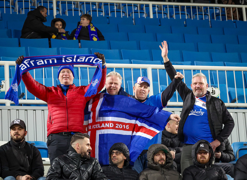 Myndaveisla frá tapinu gegn Kósovó á fimmtudaginn