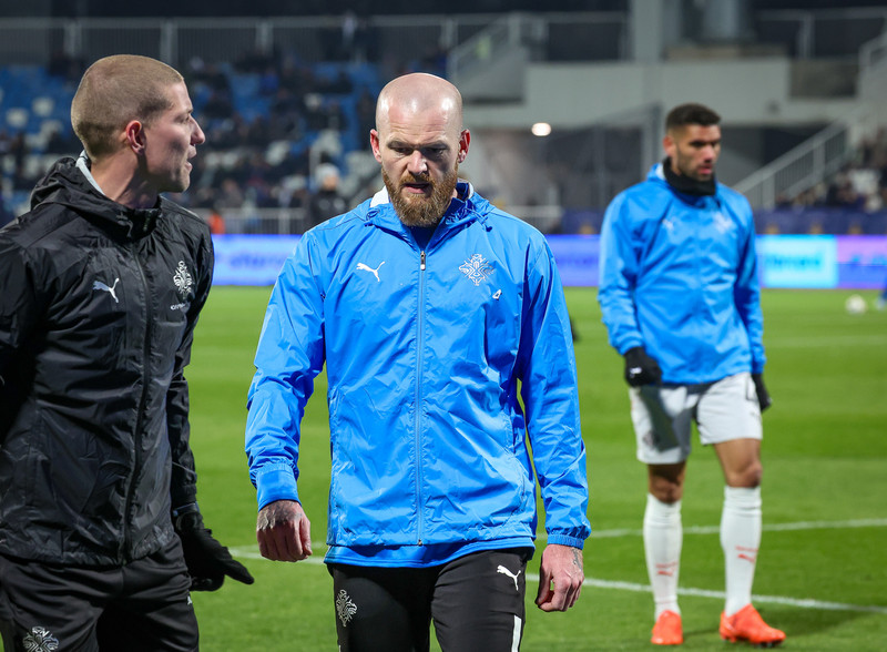 Myndaveisla frá tapinu gegn Kósovó á fimmtudaginn