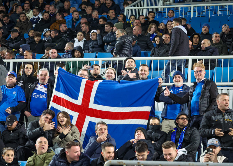 Myndaveisla frá tapinu gegn Kósovó á fimmtudaginn