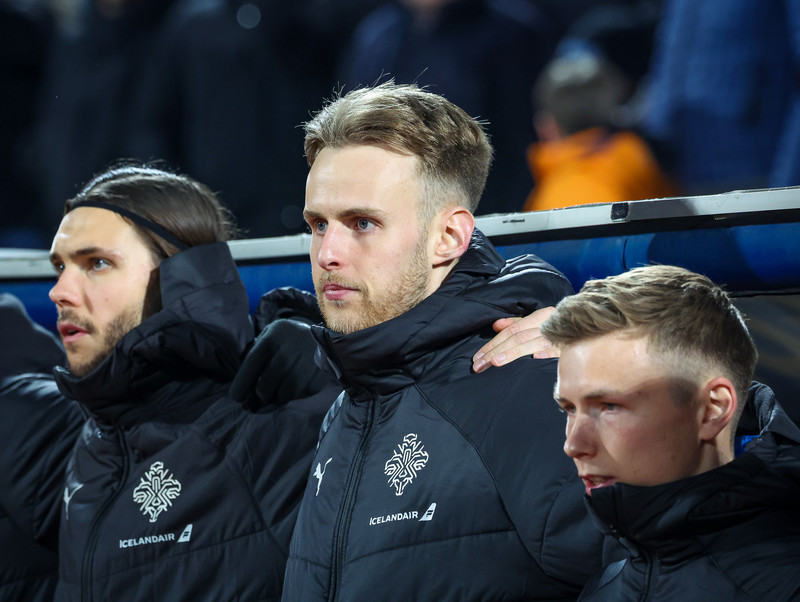 Myndaveisla frá tapinu gegn Kósovó á fimmtudaginn