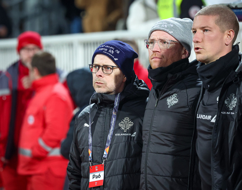 Myndaveisla frá tapinu gegn Kósovó á fimmtudaginn