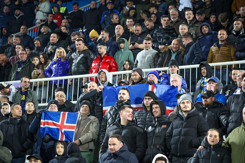 Myndaveisla frá tapinu gegn Kósovó á fimmtudaginn
