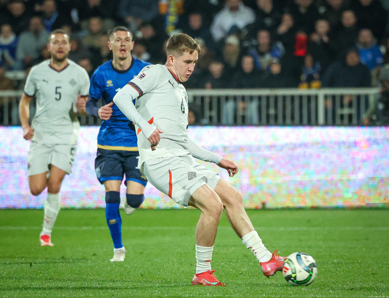 Myndaveisla frá tapinu gegn Kósovó á fimmtudaginn