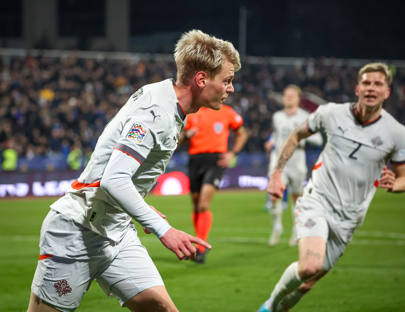 Myndaveisla frá tapinu gegn Kósovó á fimmtudaginn