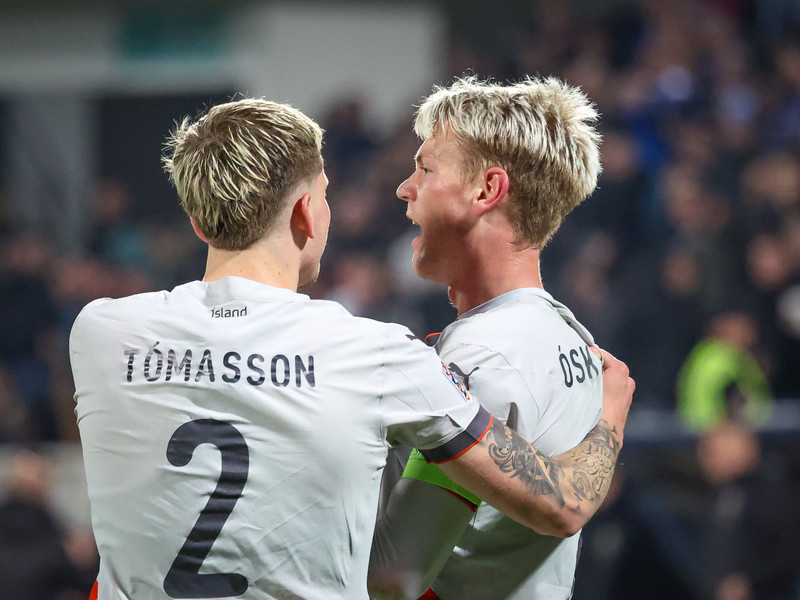 Myndaveisla frá tapinu gegn Kósovó á fimmtudaginn