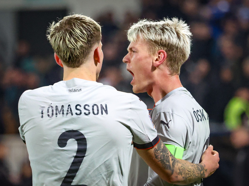 Myndaveisla frá tapinu gegn Kósovó á fimmtudaginn