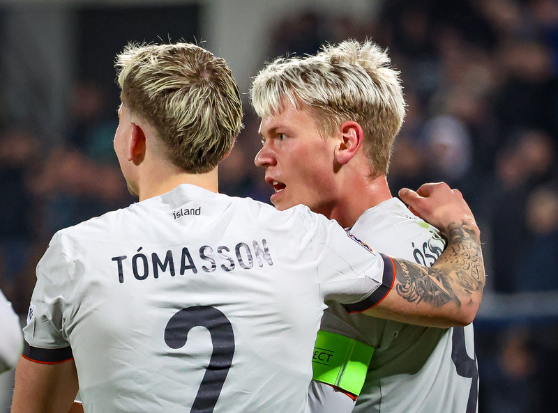 Myndaveisla frá tapinu gegn Kósovó á fimmtudaginn
