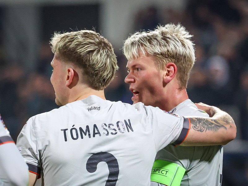 Myndaveisla frá tapinu gegn Kósovó á fimmtudaginn